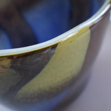 Load image into Gallery viewer, Contemporary Design. Large Stylish Lithuanian Hand-Blown Art Glass Vase Multi-Coloured with Cased Glass Interior
