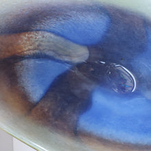 Load image into Gallery viewer, Contemporary Design. Large Stylish Lithuanian Hand-Blown Art Glass Vase Multi-Coloured with Cased Glass Interior
