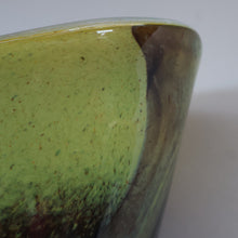 Load image into Gallery viewer, Contemporary Design. Large Stylish Lithuanian Hand-Blown Art Glass Vase Multi-Coloured with Cased Glass Interior
