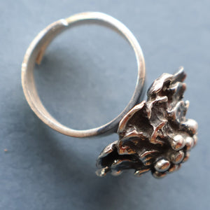 Made in Finland. Fabulous Scandinavian 1974 Vintage Silver Ring by Pentti Sarpaneva