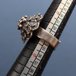 Made in Finland. Fabulous Scandinavian 1974 Vintage Silver Ring by Pentti Sarpaneva