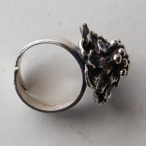 Made in Finland. Fabulous Scandinavian 1974 Vintage Silver Ring by Pentti Sarpaneva
