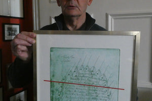 George Wyllie (1921 - 2012). "32 Spires for Hibernia". Etching; Signed and dated 1994
