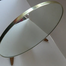 Load image into Gallery viewer, LARGE Rare 1960s Vintage G-Plan Style Desktop Teak Swivel Vanity Mirror

