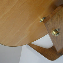 Load image into Gallery viewer, LARGE Rare 1960s Vintage G-Plan Style Desktop Teak Swivel Vanity Mirror
