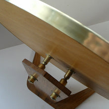 Load image into Gallery viewer, LARGE Rare 1960s Vintage G-Plan Style Desktop Teak Swivel Vanity Mirror
