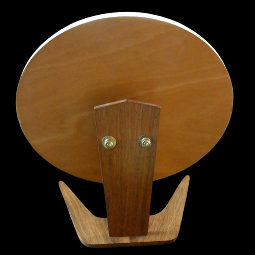 LARGE Rare 1960s Vintage G-Plan Style Desktop Teak Swivel Vanity Mirror