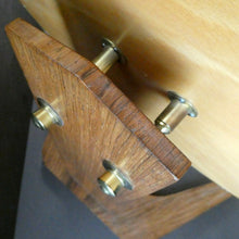 Load image into Gallery viewer, LARGE Rare 1960s Vintage G-Plan Style Desktop Teak Swivel Vanity Mirror
