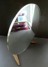 Load image into Gallery viewer, LARGE Rare 1960s Vintage G-Plan Style Desktop Teak Swivel Vanity Mirror
