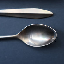 Load image into Gallery viewer, Vintage 1950s NORWEGIAN Norstaal INKA Brushed Stainless Steel Cutlery. 6 Teaspoons
