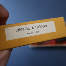 Load image into Gallery viewer, Vintage 1950s NORWEGIAN Norstaal INKA Brushed Stainless Steel Cutlery. 6 Teaspoons
