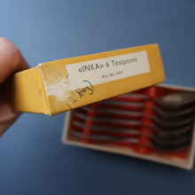 Load image into Gallery viewer, Vintage 1950s NORWEGIAN Norstaal INKA Brushed Stainless Steel Cutlery. 6 Teaspoons
