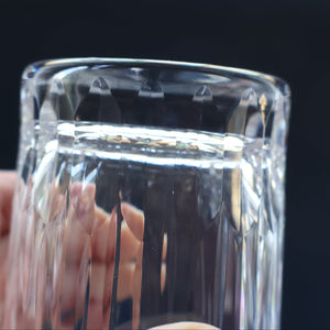 SIX LARGE: Vintage GLENEAGLES Edinburgh Crystal Double Old Fashioned Tumblers. Height: 3 5/48 inches (12 oz)