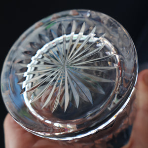 SIX LARGE: Vintage GLENEAGLES Edinburgh Crystal Double Old Fashioned Tumblers. Height: 3 5/48 inches (12 oz)