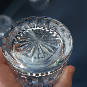 SIX LARGE: Vintage GLENEAGLES Edinburgh Crystal Double Old Fashioned Tumblers. Height: 3 5/48 inches (12 oz)