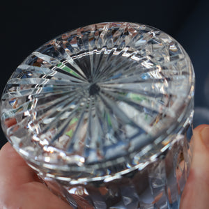 SIX LARGE: Vintage GLENEAGLES Edinburgh Crystal Double Old Fashioned Tumblers. Height: 3 5/48 inches (12 oz)