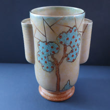 Load image into Gallery viewer, Stunning 1930s Art Deco Design Vase by CROWN DEVON with Abstract Tree Patterns
