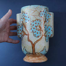 Load image into Gallery viewer, Stunning 1930s Art Deco Design Vase by CROWN DEVON with Abstract Tree Patterns
