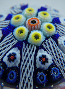 1950s Vasart Scottish Millefiori Paperweight Vasart Glass