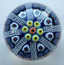 Load image into Gallery viewer, 1950s Vasart Scottish Millefiori Paperweight Vasart Glass
