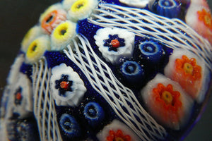 1950s Vasart Scottish Millefiori Paperweight Vasart Glass