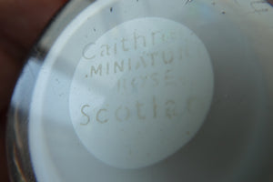 1990 Caithness Miniatujre Rose Paperweight Allan Scott