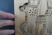 Load image into Gallery viewer, LARGE Vintage Hand Carved Dutch Wooden Gingerbread Mould or Speculoos
