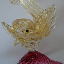 Load image into Gallery viewer, Vintage 1950s 1960s Seguso Salviati Dolphin Glass Candlestick
