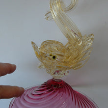 Load image into Gallery viewer, Vintage 1950s 1960s Seguso Salviati Dolphin Glass Candlestick
