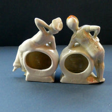 Load image into Gallery viewer, 1920s GERMAN Souvenirs. PAIR of Bathing Belles Lucky White Heather Ware Figurines EDINBURGH Location
