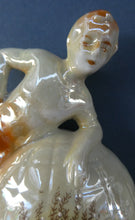 Load image into Gallery viewer, 1920s GERMAN Souvenirs. PAIR of Bathing Belles Lucky White Heather Ware Figurines EDINBURGH Location
