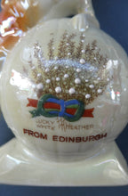 Load image into Gallery viewer, 1920s GERMAN Souvenirs. PAIR of Bathing Belles Lucky White Heather Ware Figurines EDINBURGH Location
