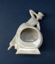 Load image into Gallery viewer, 1920s GERMAN Souvenirs. PAIR of Bathing Belles Lucky White Heather Ware Figurines EDINBURGH Location
