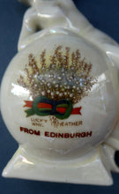 Load image into Gallery viewer, 1920s GERMAN Souvenirs. PAIR of Bathing Belles Lucky White Heather Ware Figurines EDINBURGH Location
