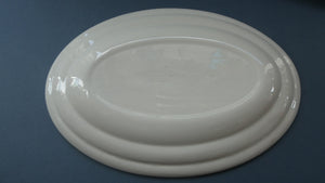 1970's AQUARIUS Oval Plate. WASHINGTON POTTERY. Quirky Green Fish