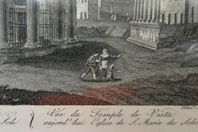 Load image into Gallery viewer, 18th Century Engraving by Franceso Morelli  / Francois Morel (1768–1832). The Church of the Sante Marie Del Sole or Temple of Vesta
