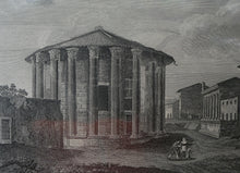 Load image into Gallery viewer, 18th Century Engraving by Franceso Morelli  / Francois Morel (1768–1832). The Church of the Sante Marie Del Sole or Temple of Vesta
