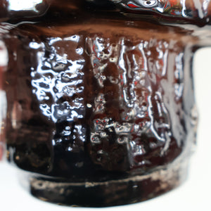 1960s WHITEFRIARS Cinnamon "HOOPED" Vase by Geoffrey Baxter; 11 1/2 inches in height 