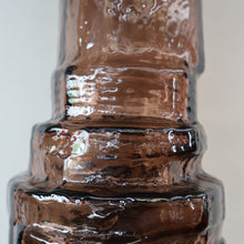 Load image into Gallery viewer, 1960s WHITEFRIARS Cinnamon &quot;HOOPED&quot; Vase by Geoffrey Baxter; 11 1/2 inches in height 
