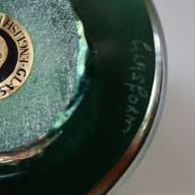 Load image into Gallery viewer, JOHN DITCHFIELD GLASFORM Tall Green Goblet Shaped Vase with Lustres and Feathered Swirls
