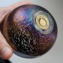 Load image into Gallery viewer, Fine GLASFORM Paperweight by John Ditchfield with Iridescent Finish and Landscape Imagery

