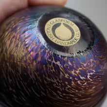 Load image into Gallery viewer, Fine GLASFORM Paperweight by John Ditchfield with Iridescent Finish and Landscape Imagery
