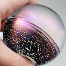Load image into Gallery viewer, Fine GLASFORM Paperweight by John Ditchfield with Iridescent Finish and Landscape Imagery
