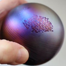 Load image into Gallery viewer, Fine GLASFORM Paperweight by John Ditchfield with Iridescent Finish and Landscape Imagery
