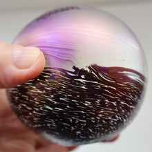 Load image into Gallery viewer, Fine GLASFORM Paperweight by John Ditchfield with Iridescent Finish and Landscape Imagery
