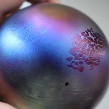 Load image into Gallery viewer, Fine GLASFORM Paperweight by John Ditchfield with Iridescent Finish and Landscape Imagery
