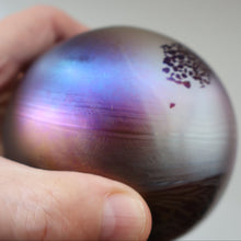 Load image into Gallery viewer, Fine GLASFORM Paperweight by John Ditchfield with Iridescent Finish and Landscape Imagery
