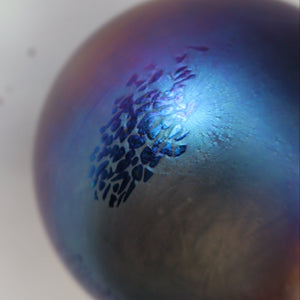 Fine GLASFORM Paperweight by John Ditchfield with Iridescent Finish and Landscape Imagery