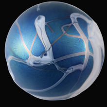 Load image into Gallery viewer, Fine GLASFORM Paperweight by John Ditchfield with Iridescent Finish and Decorative Trails
