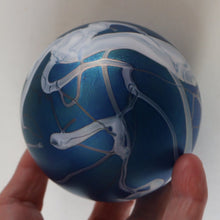 Load image into Gallery viewer, Fine GLASFORM Paperweight by John Ditchfield with Iridescent Finish and Decorative Trails
